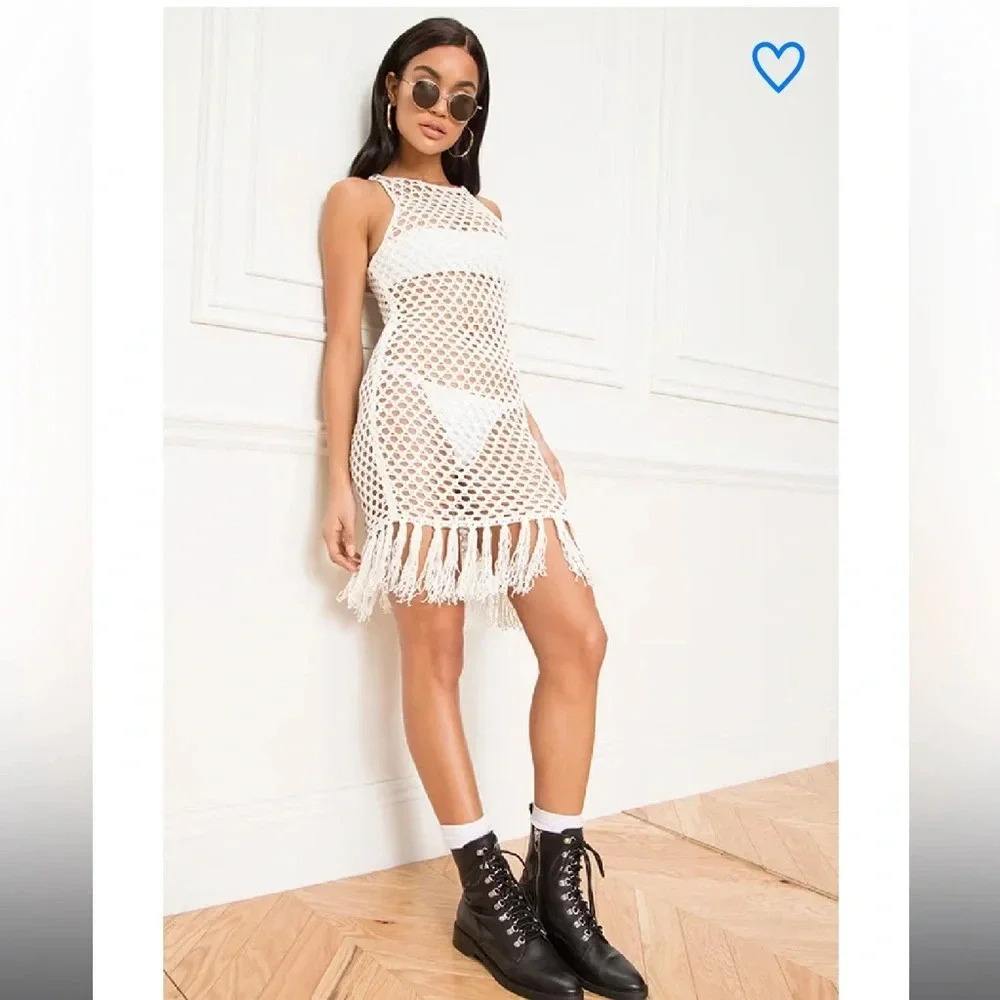 SUPERDOWN - The Bri Crochet Mini Dress
